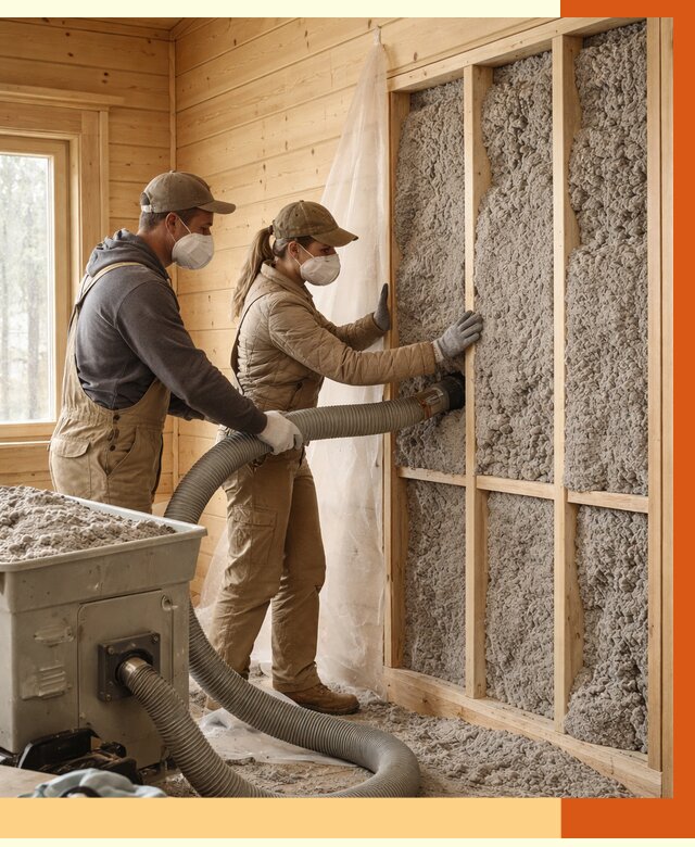 Утепление дачного дома эковатой в Балашове от 1475 руб./м2 — комплексно, ТепломастерБла