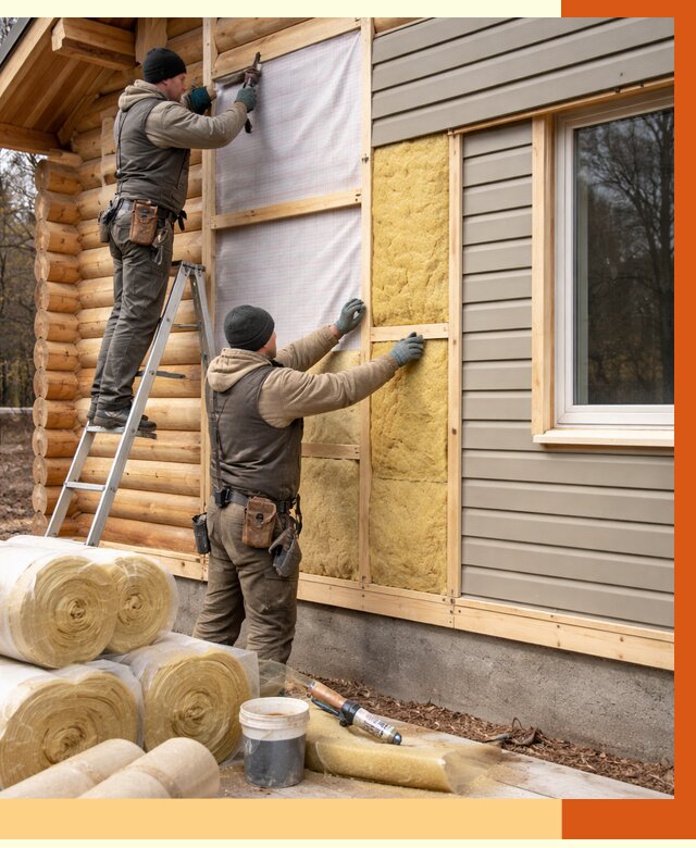 Утепление деревянного дома в Балашове от 6305 руб./м2 — заказать работы | ТепломастерБла