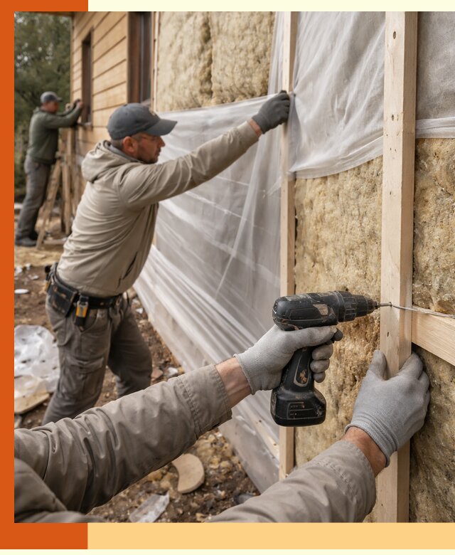 Утепление дома из бруса в Балашове качественно и долговечно