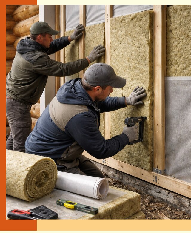 Утепление бревенчатого дома под ключ в Балашове