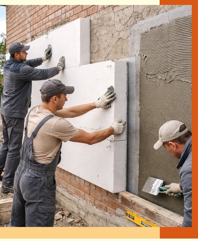 Утепление кирпичного дома в Балашове от 4271 руб. под ключ | ТепломастерБла