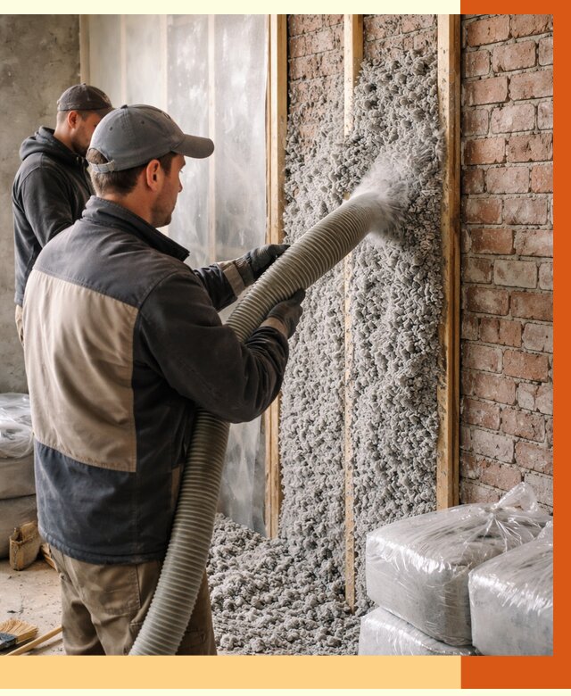 Утепление кирпичного дома эковатой в Балашове от 2390 руб./м² | ТепломастерБла