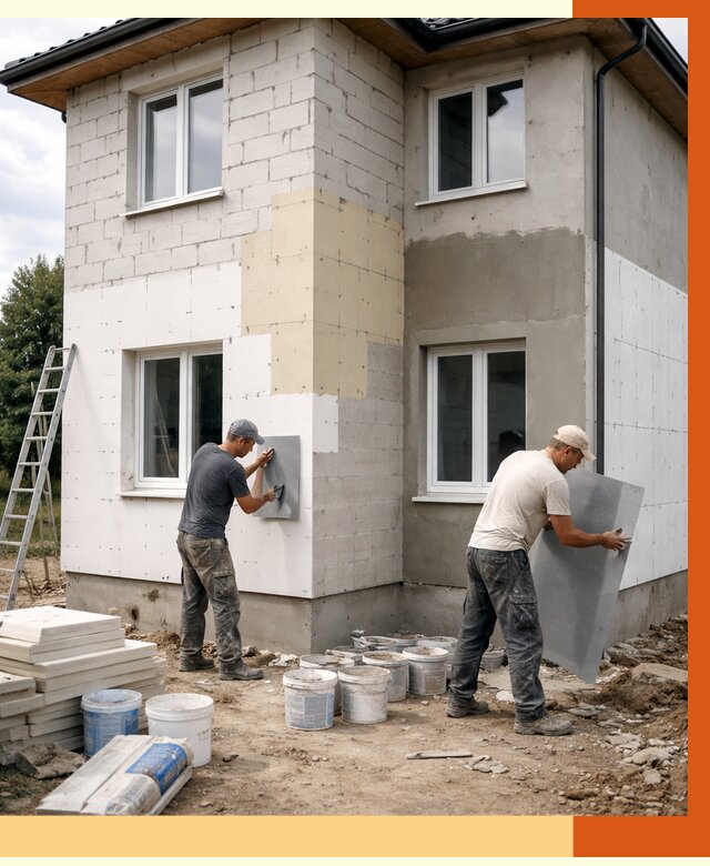 Утепление дома из газобетона в Балашове от 4271 руб./м² — заказать у ТепломастерБла