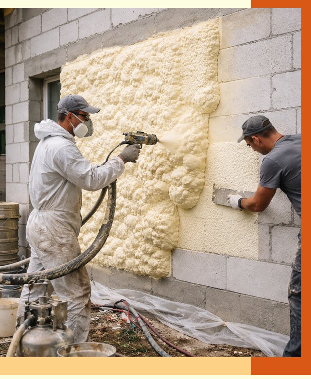 Утепление дома из газобетона ППУ в Балашове от 4881 руб./м² под ключ | ТепломастерБла