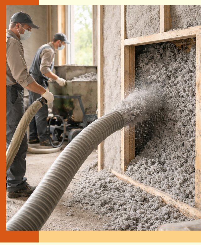 Утепление коттеджа эковатой в Балашове с гарантией качества