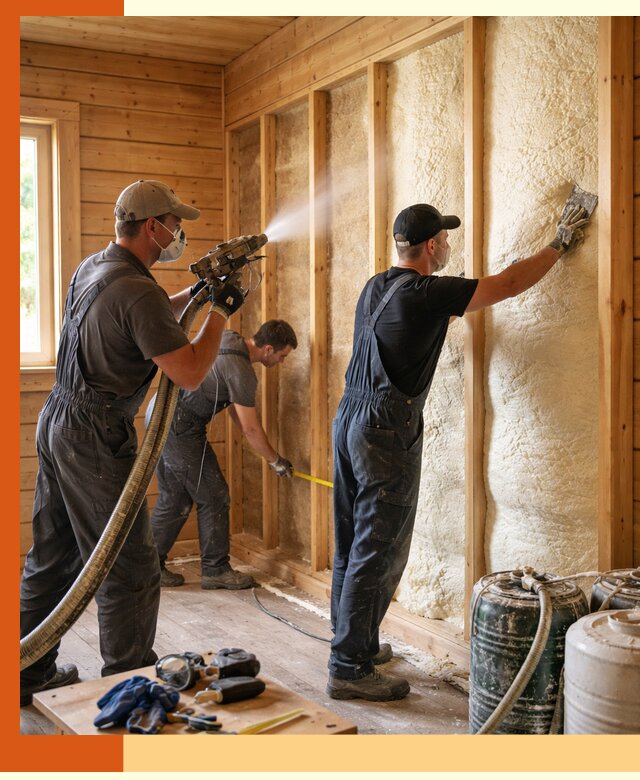 Утепление бани пенополиуретаном (ППУ) в Балашове