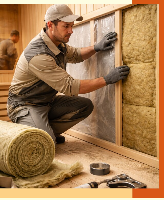 Утепление сауны изнутри в Балашове от 6610 руб. за м2 | ППУ, под ключ — ТепломастерБла