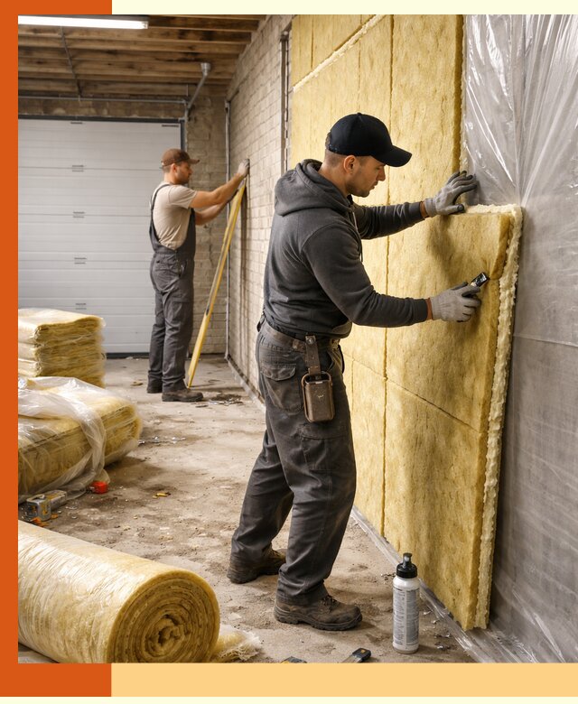 Утепление гаража под ключ в Балашове — все виды теплоизоляции