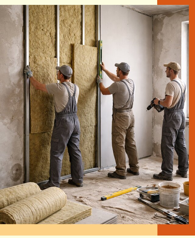 Утепление стен изнутри в Балашове от 2288 руб/м² под ключ | ТепломастерБла