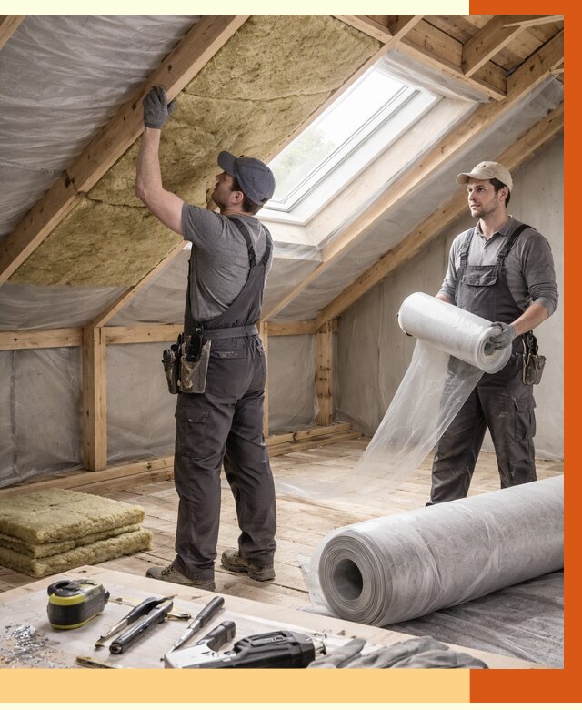 Утепление крыши изнутри мансарды в Балашове от 4271 руб./м² | ТепломастерБла