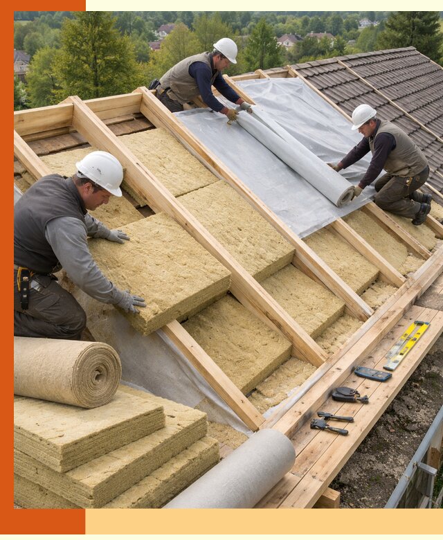 Утепление скатной крыши в Балашове качественно и надёжно