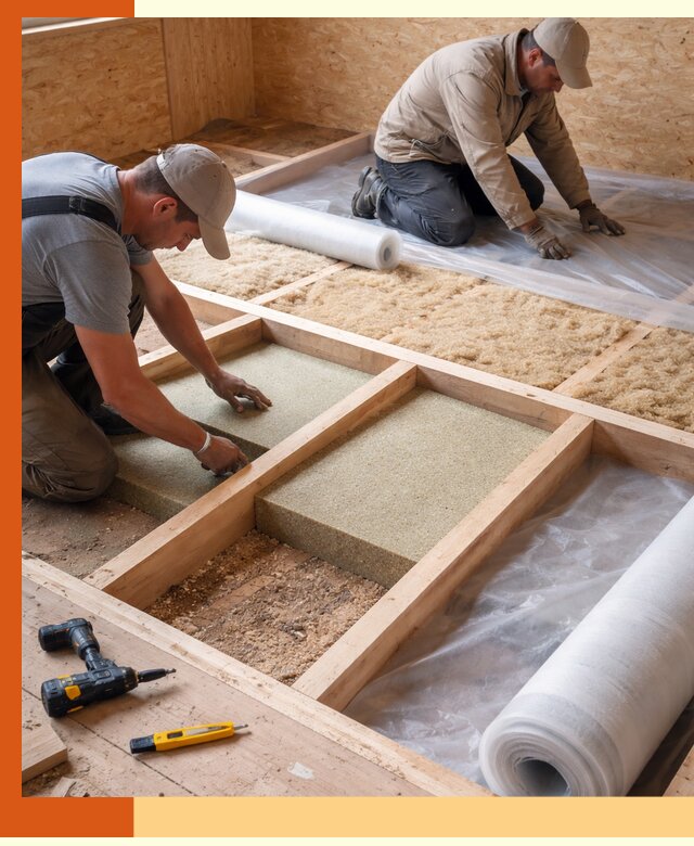 Профессиональное утепление деревянного пола в Балашове