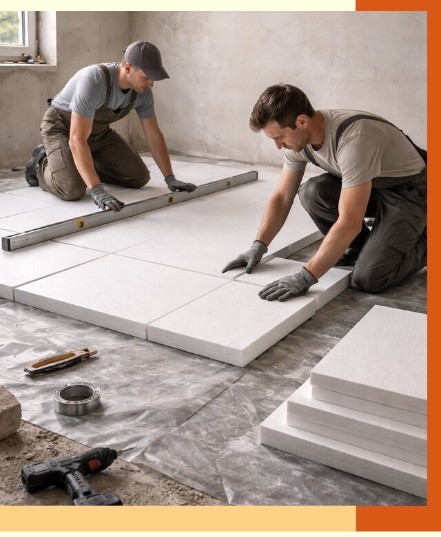 Утепление бетонного пола в Балашове от 2542 руб/м2 — монтаж и цена | ТепломастерБла