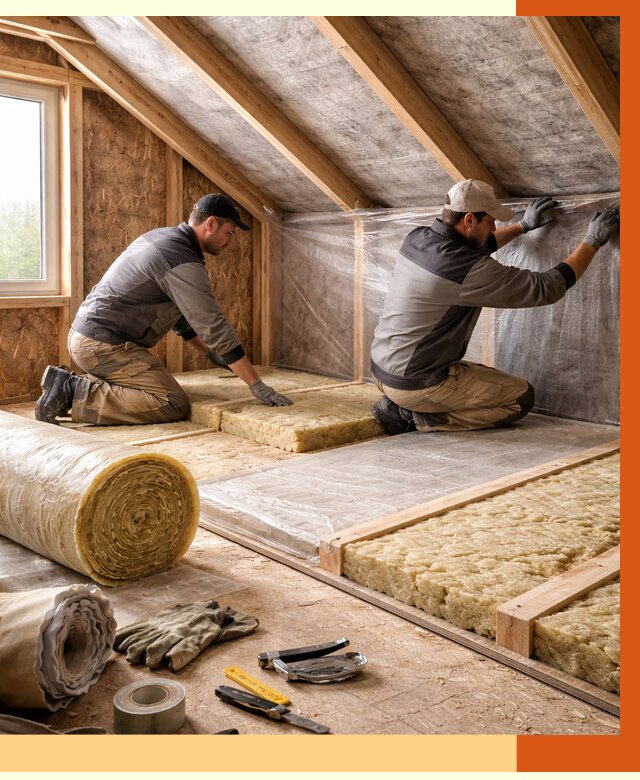 Утепление чердака в Балашове от 7627 руб/м² — теплоизоляция и комплексное утепление под ключ | ТепломастерБла