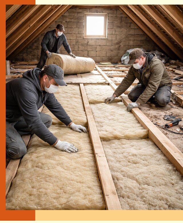 Утепление чердака в Балашове — профессиональная теплоизоляция кровли