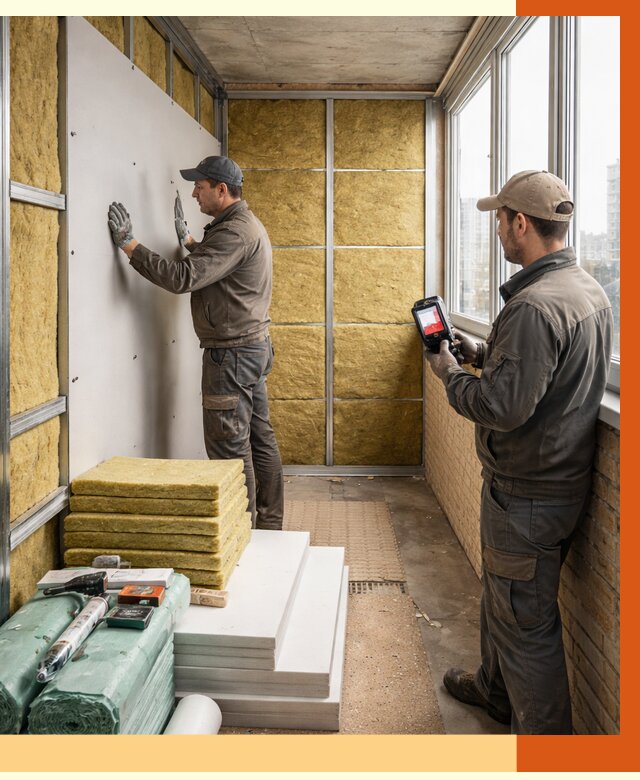 Утепление балкона в Балашове от 4576 руб. под ключ | ТепломастерБла