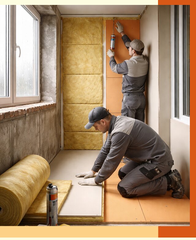 Утепление лоджии под ключ в Балашове от 6610 руб/м2 — комплексное решение | ТепломастерБла