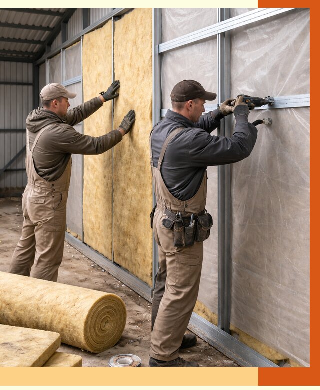 Утепление металлического ангара в Балашове от 4830 руб/м2 — услуги под ключ | ТепломастерБла