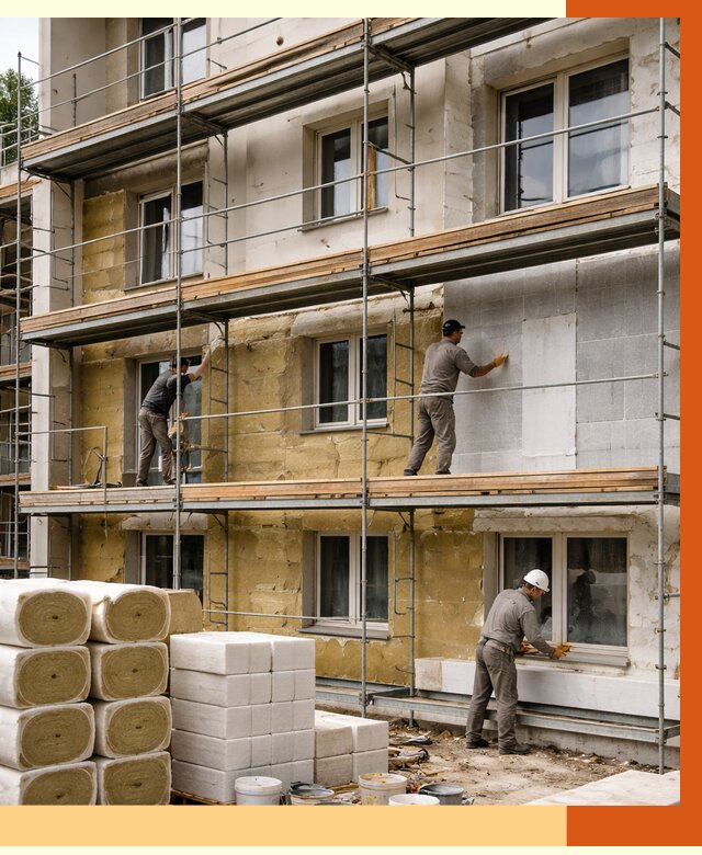 Утепление гостиницы в Балашове от 7322 руб./м2 — комплексно, ППУ, под ключ | ТепломастерБла