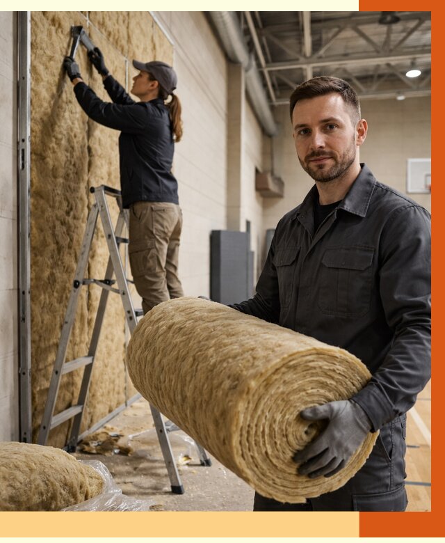 Утепление спортзала в Балашове от 7627 руб/м2 — комплексное утепление под ключ | ТепломастерБла