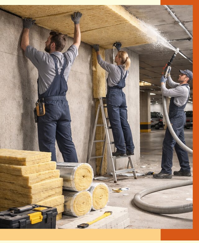 Утепление паркинга в Балашове от 6915 руб./м2 — работы под ключ | ТепломастерБла