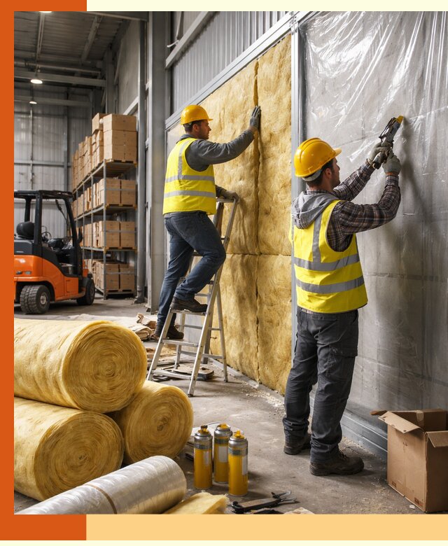 Утепление склада с техникой в Балашове под ключ