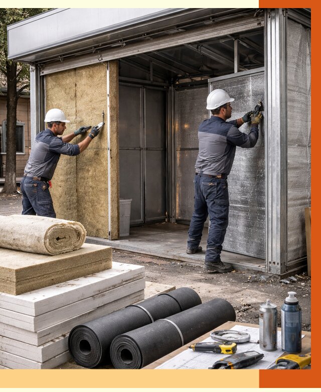 Утепление павильона шаурма в Балашове под ключ от 1220 руб. за м² | ТепломастерБла