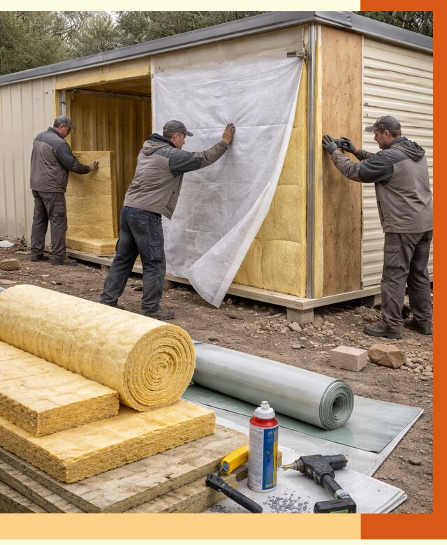 Утепление строительной бытовки в Балашове от 12711 руб. под ключ | ТепломастерБла