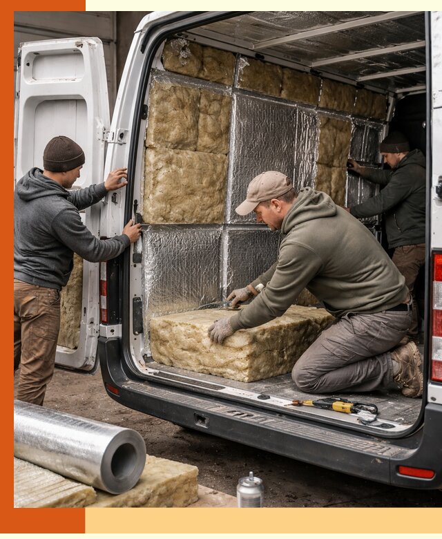 Утепление фургона в Балашове: профессиональная теплоизоляция и шумоизоляция