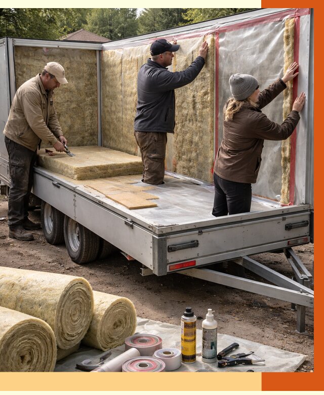 Утепление прицепа в Балашове под ключ от 12711 руб. — комплекс от ТепломастерБла