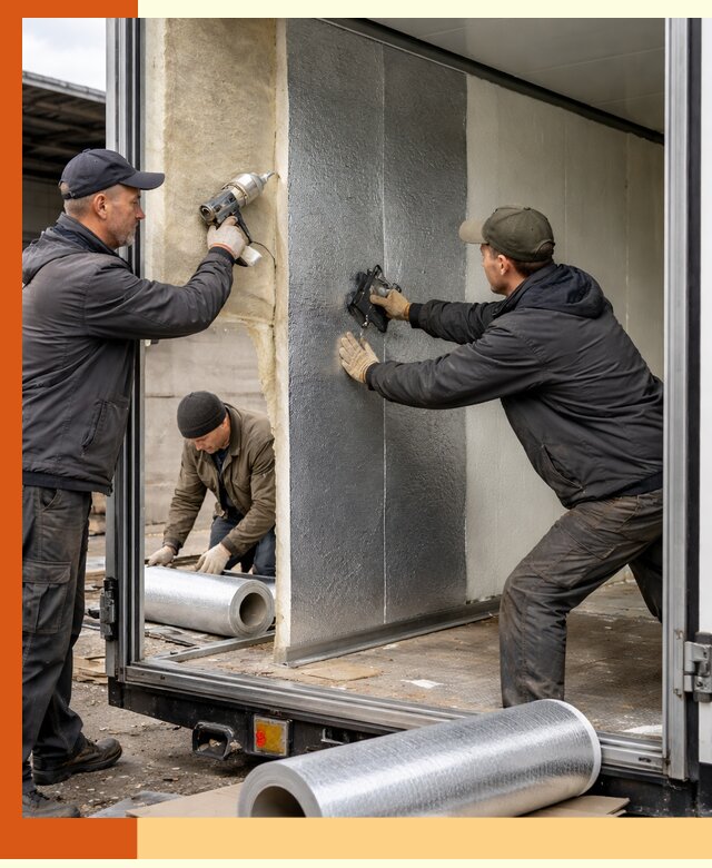 Утепление холодильного кузова в Балашове — монтаж и теплоизоляция