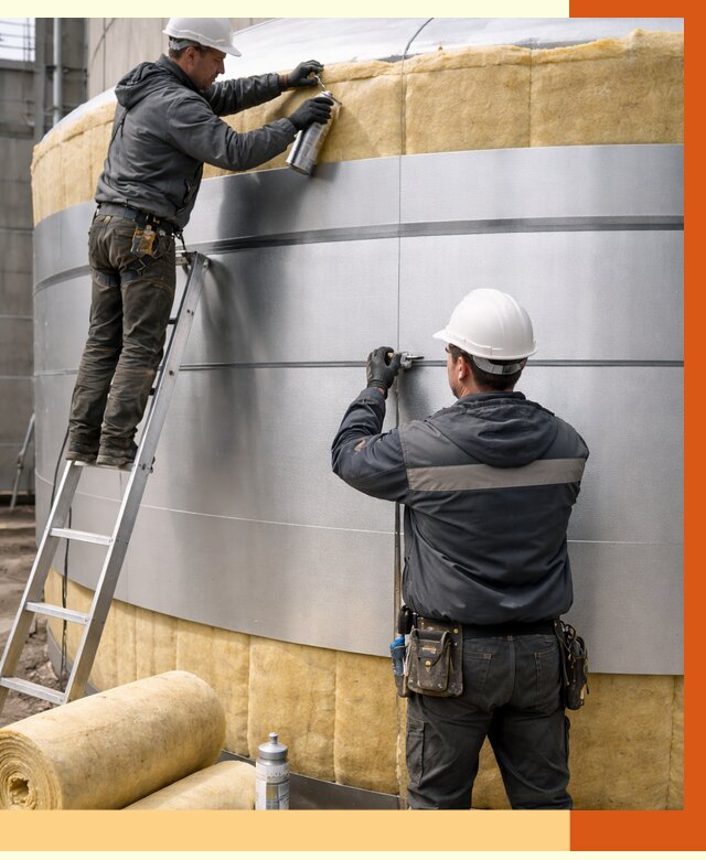 Утепление цистерны в Балашове пенополиуретаном от 14745 руб. под ключ | ТепломастерБла