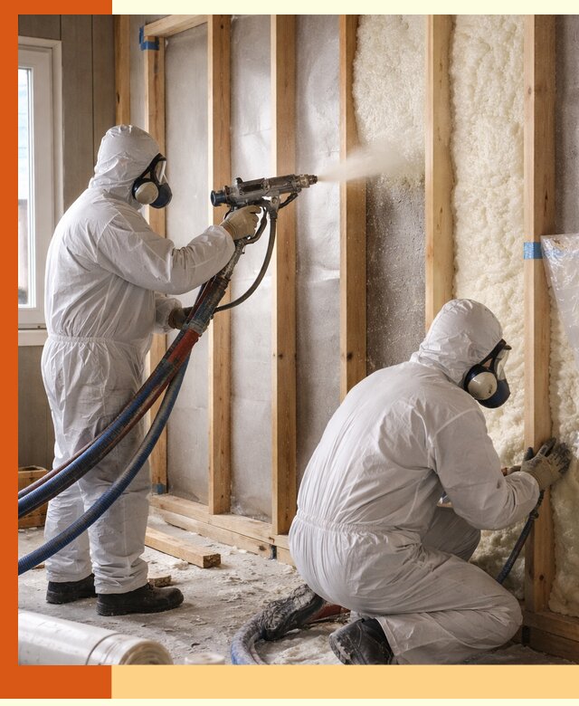 Утепление каркасной стены ППУ в Балашове для домов и коттеджей