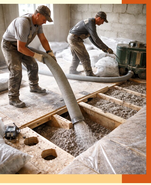 Заполнение пустот перекрытий в Балашове от 4576 руб. под ключ | ТепломастерБла