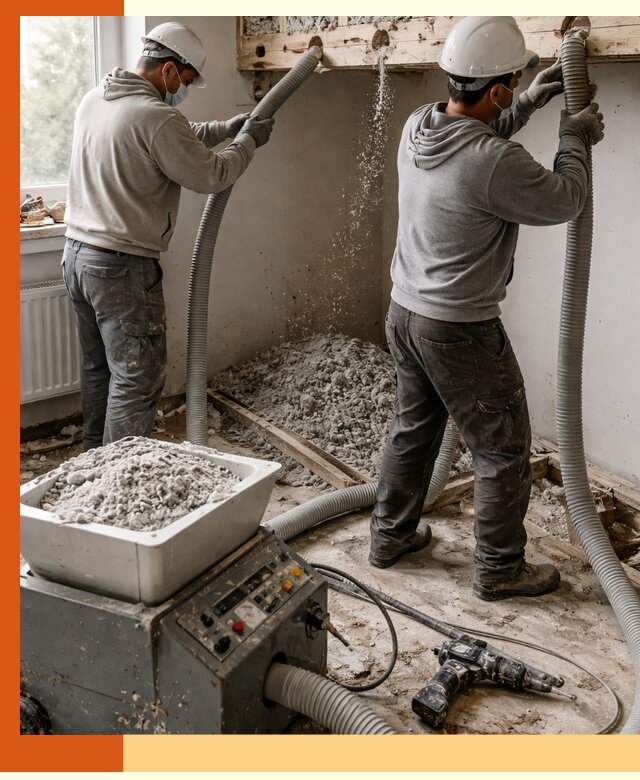 Заполнение пустот перекрытий пеной и наполнителями в Балашове