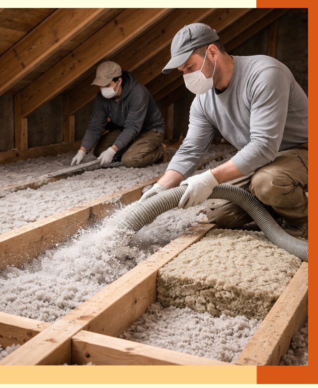 Заполнение полостей чердачного перекрытия в Балашове от 4576 руб. | ТепломастерБла