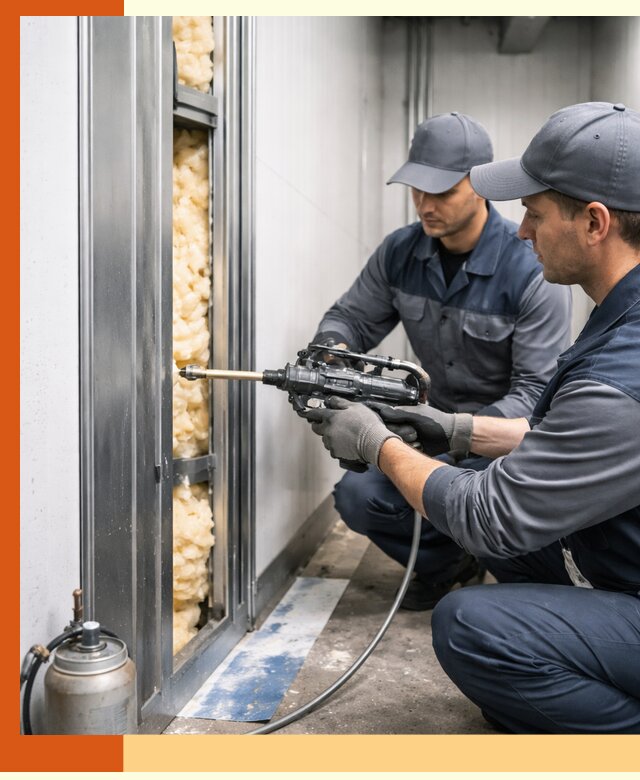 Заполнение пустот холодильных панелей в Балашове специализированной пеной