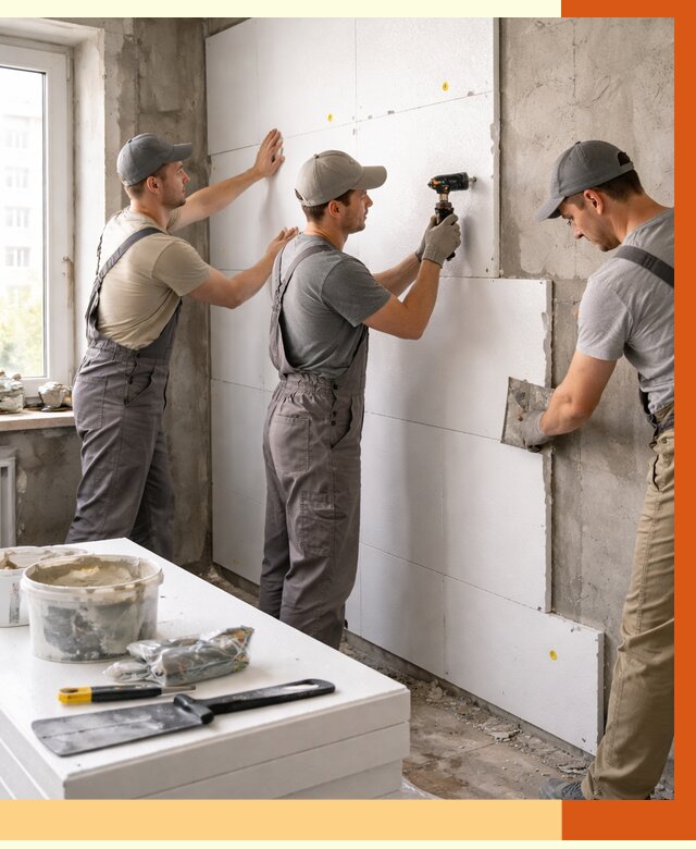 Утепление пенопластом домов и стен в Балашове от 1881 руб. — ТепломастерБла