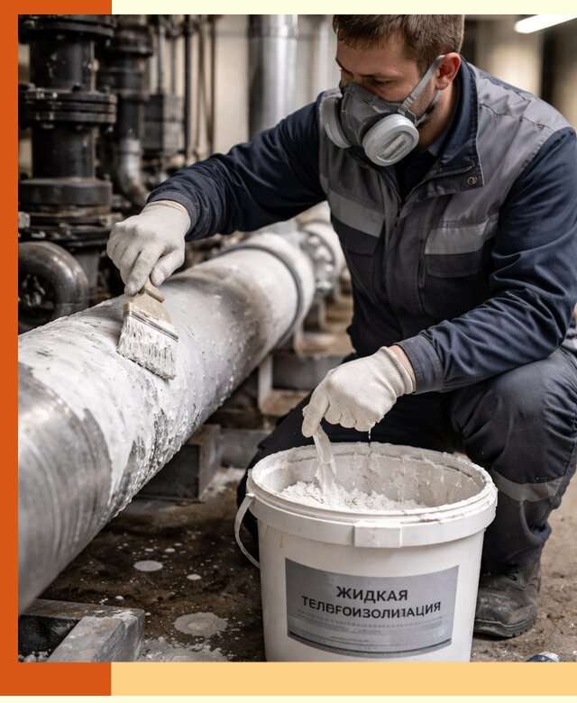 Утепление оборудования жидкой теплоизоляцией в Балашове