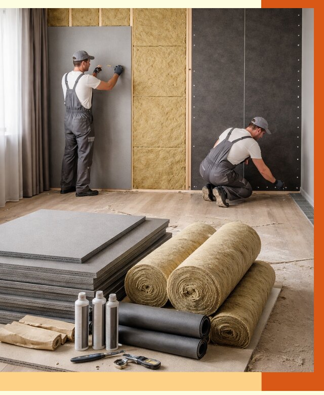 Шумоизоляция дома в Балашове от 4576 руб/м2 — комплексная звукоизоляция под ключ | ТепломастерБла