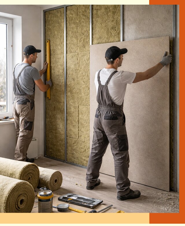 Шумоизоляция стен в Балашове от 4576 руб/м2 — звукоизоляция стен под ключ | ТепломастерБла