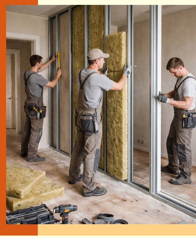 Шумоизоляция межкомнатных перегородок в Балашове эффективно и надёжно