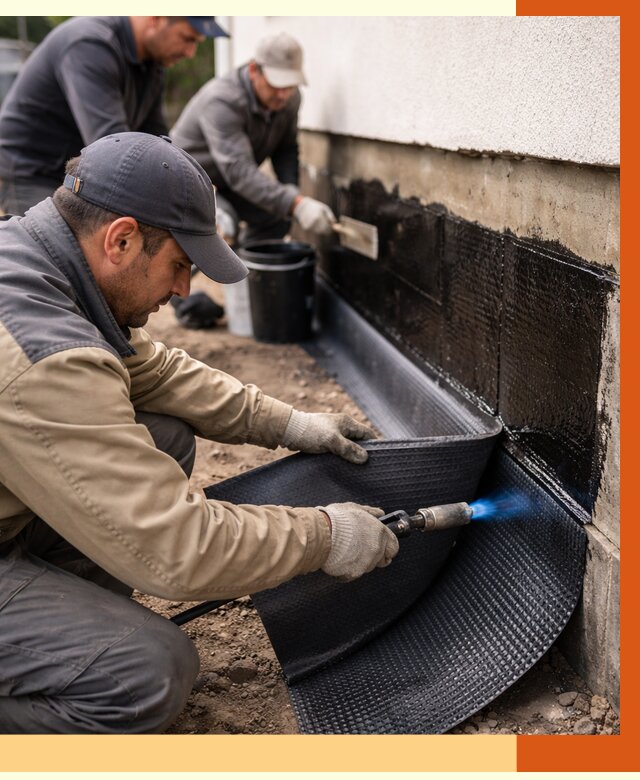 Гидроизоляция цоколя и отмостки в Балашове от 8644 руб. — ТепломастерБла