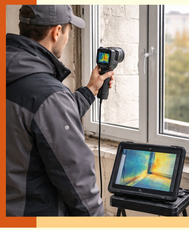 Тепловизионное обследование дома в Балашове для выявления утечек тепла