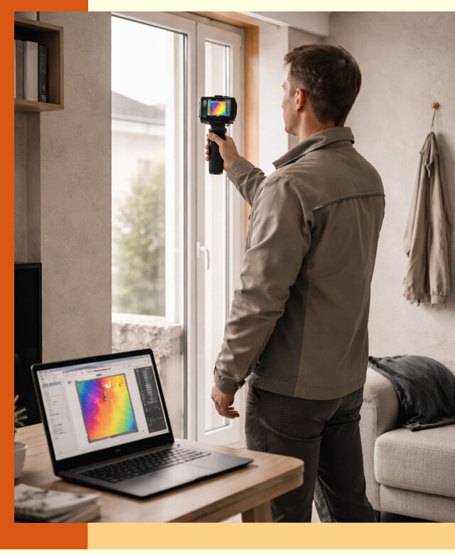 Тепловизионное обследование квартиры в Балашове для поиска утечек тепла