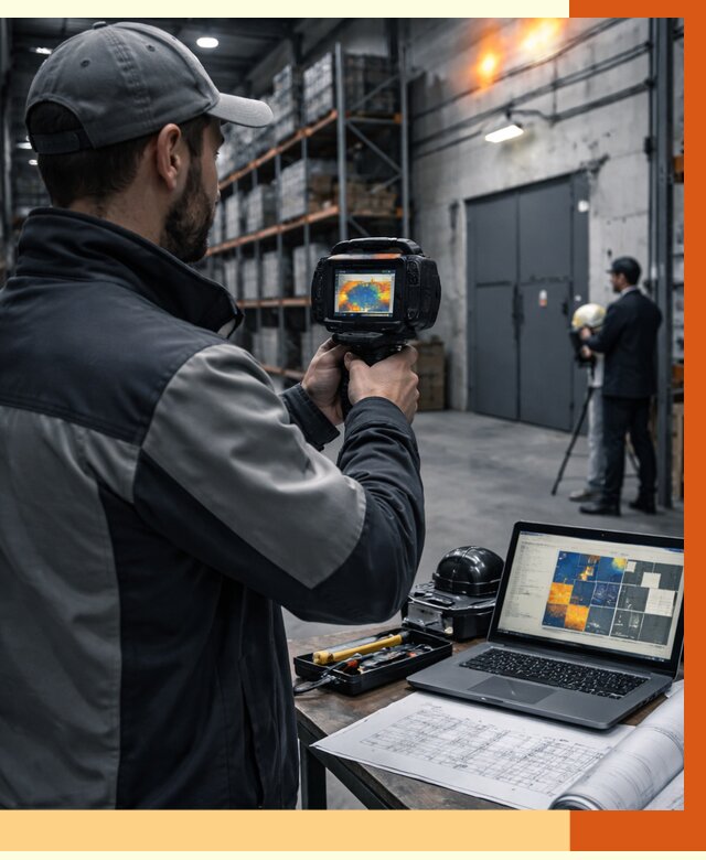 Тепловизионное обследование склада в Балашове от 6610 руб. | ТепломастерБла