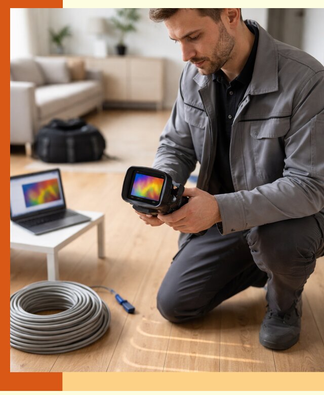 Тепловизионное обследование тёплого пола в Балашове для точной диагностики