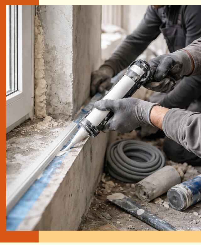 Герметизация стыков и примыканий зданий в Балашове