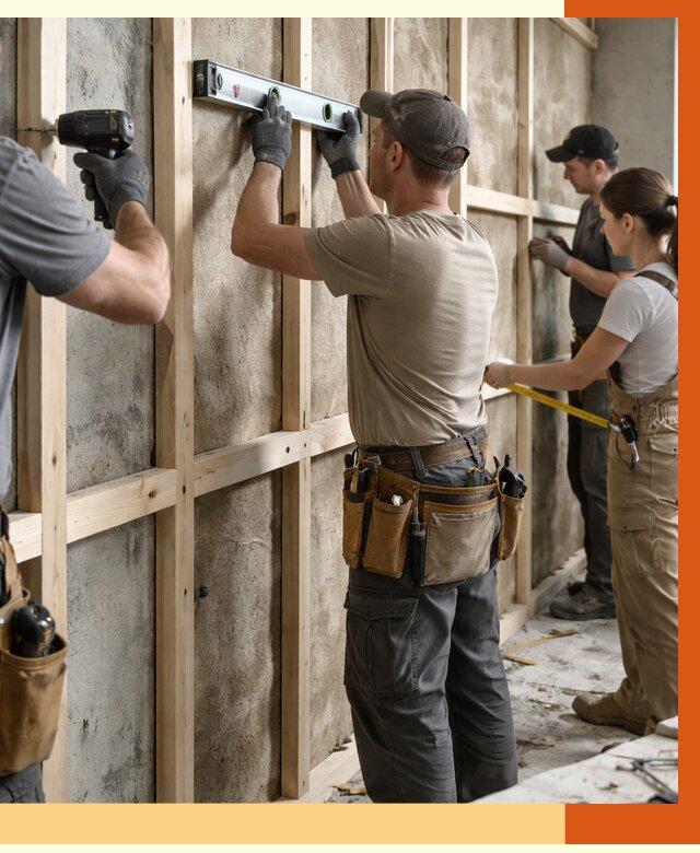 Монтаж обрешетки под утепление в Балашове от 1169 руб/м² | Заказать у ТепломастерБла