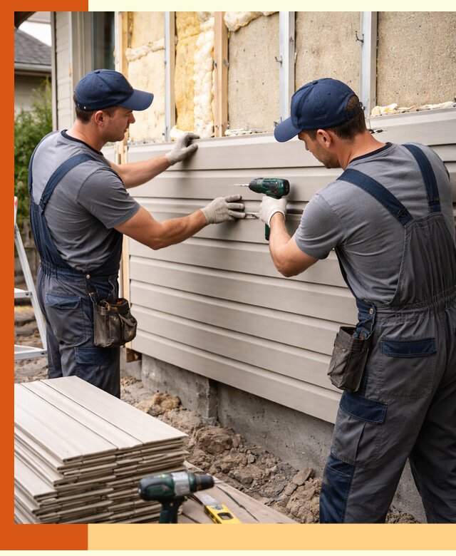 Монтаж сайдинга после утепления в Балашове качественно и надежно